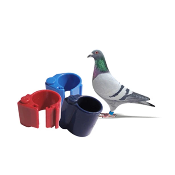 ISO Animal Tracking RFID Tag Mini PVC Bird Ring Tag for Pigeon Management Dual Frequency 13.56MHz & 125kHz