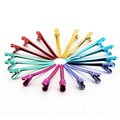 Professional Hair Salon Clips 12pcs/pack Stainless Duck Bill Steel Colorful Alligator Hair Clips Metal Hair Section Clip Claw