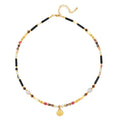 Vintage Dainty Women Charm Accessories Jewelry Natural Stone Handmade Beaded Chain Shell Pendant Choker Necklace