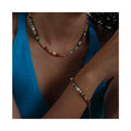 Luxury Stainless Steel Natural Stone Natural Freshwater Pearls Beads Handmade Chain 18k Gold Plated Necklace Jewelry