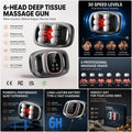 Professional Wireless Deep High-Frequency Multi Heads Fascia Gun Customized OEM ODM Muscle Vibration Body Massage Tool