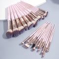 MAANGE Synthetic Hair Professional Makeup Brush Factory Price Wholesale Custom 25pcs pink Brush Set Makeup Pink Makeup Brush