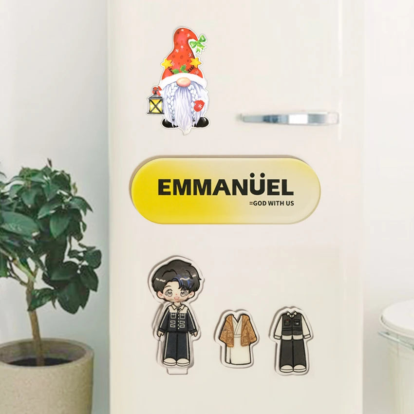 Customized Large Acrylic Animal Cartoon Refrigerator Sticker New Product with Custom Logo Magnetic Shape Irregular Sheet Size