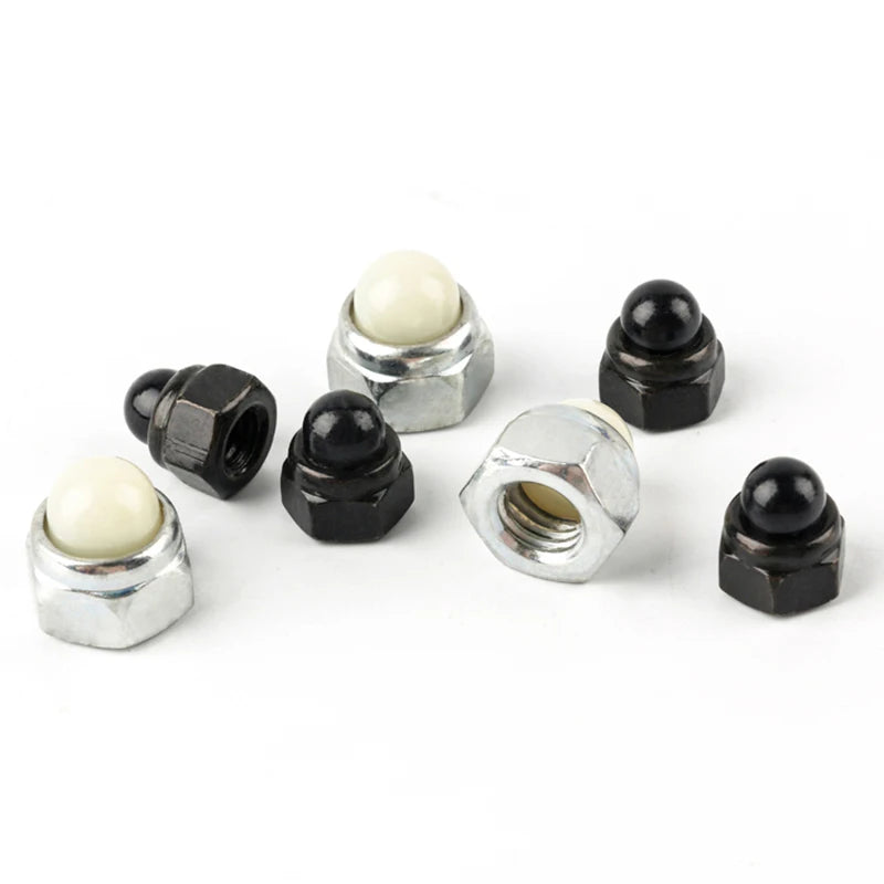 New Material 1/8 Push Stud 10mm 6mm 5mm Nylon Plastic Dome Head Cap Nut Caps and Bolts