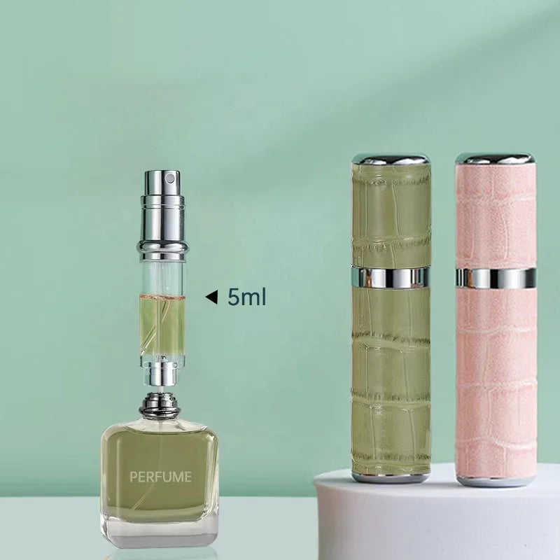 5ml New Products High-grade Leather Perfume Bottle Bottom Directly Filled with Portable Spray Small Empty Bottle