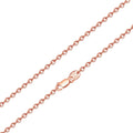 Exquisite 925 Sterling Silver Rose Gold Plated Jewellery O Shaped Necklace Chain for Fashion Women's Gifts