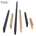 Contemporary and Contracted T Long Handle Clothes Cabinet Drawer Cabinet Golden Black Zinc Alloy Strip Door Handle Round Head