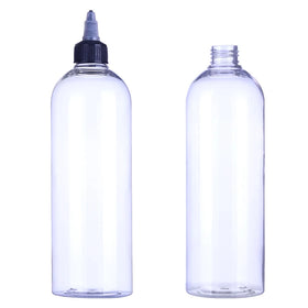 PET PCR Plastic Bottle 2oz 3oz 4oz 5oz 6oz 8oz 9oz 10oz 16oz Empty Round Shape Squeeze Bottle with Twist Cap