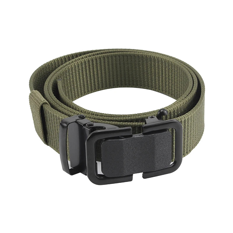 New Design High Quality Tactical Belt Outdoor Metal Buckle Men Canvas Fabric Belts