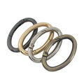 29/38/54mm Metal Oval Spring Clasp for Keychain Alloy Spring Gate Flat O-ring Buckle for Handbag Lock Handle Bag Purse Strap