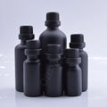 Hot Sale Frosted Matte Black 30ml Glass Dropper Bottle Low MOQ Stock Products Beard Essential Oil Packaging Luxury Mini Empty