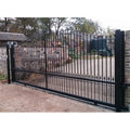 Custom Ornamental Hand Forged Wrought Iron Main Garden Sliding Gates Design Powder Coated Hebei for House Home