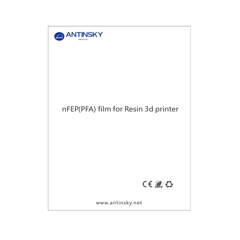 Antinsky A4 PFA NFEP Film for Phrozen Sonic Mighty 8k Resin 3d Printer 1 Piece 220*310mm for Lcd 3d Printer