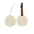 2024 New Hot Wholesale Reusable Wooden Name ID Travel Luggage Tag Bamboo Luggage Tag