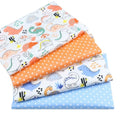 Wholesale 4pcs 19.6x19.6 Inches Cotton Fabric Squares Dinosaurs Cats Unicorn Printed Eco-Friendly Durable Quilting Patchwork