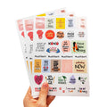 A4 Premium Matte White Custom Pre Die Cut Laser Inkjet Printing Self Adhesive Vellum Sticker Paper Label
