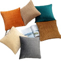 New Modern Decorative Luxury Soft Boho Striped Corduroy Plush Velvet Throw Pillow Case Cushion Cover Pillowcase