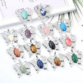 Exquisite Jewelry Gem Butterfly Pendant Hand Carved Natural Stone Butterfly Pendant Necklace