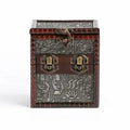 Antique Handmade Pine Wooden Deck Box Wholesale Vintage Wooden Treasure Chest Polished Technique MegaBDM