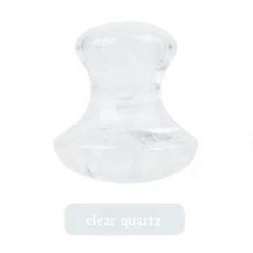 Huiying Crystal Clear Quartz Stone Gua Sha Scraping Gem Mushroom for Facial Massage