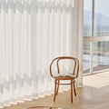 ZSTARR White Sheer Curtain Fabric Smart Curtain Automatic Curtains for Living Room Grey Modern Blind Beige