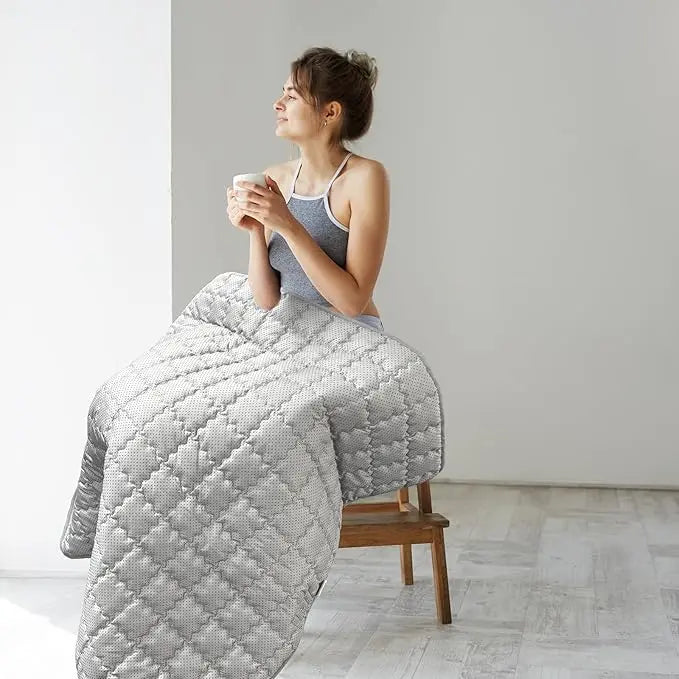 Grounding Blanket for Improved Sleep Relax Grounding Bed Throw Blanket Earth Connect Bedding Sheet