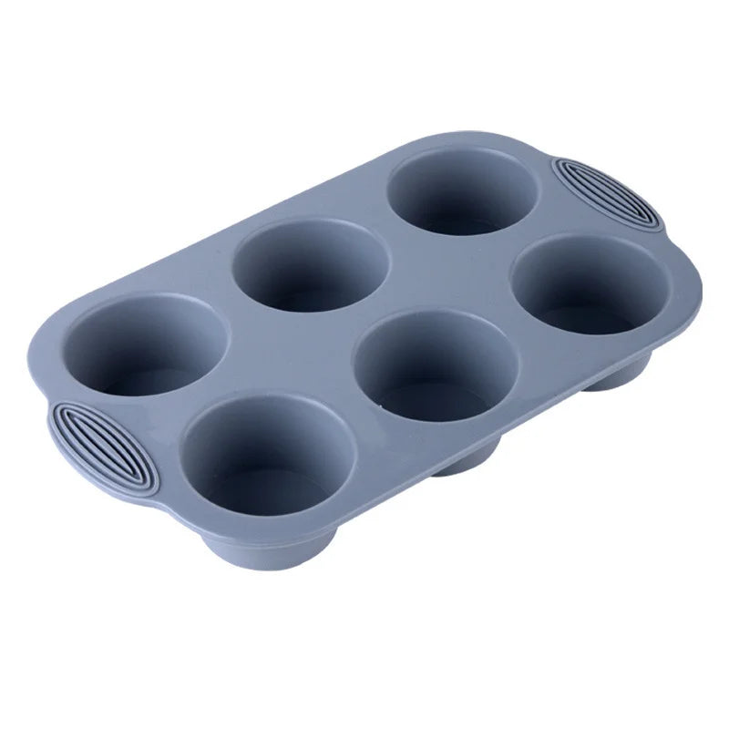Christmas Food Grade Silicone Oval Cake Mold DIY Non-Stick Cupcake Muffin Brownies Cups Kitchen Pastry Tools