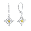 High Quality Custom Wholesale Ladies Earrings Women Jewelry 925 Sterling Sliver Cubic Zirconia Cross Drop Earrings for Women