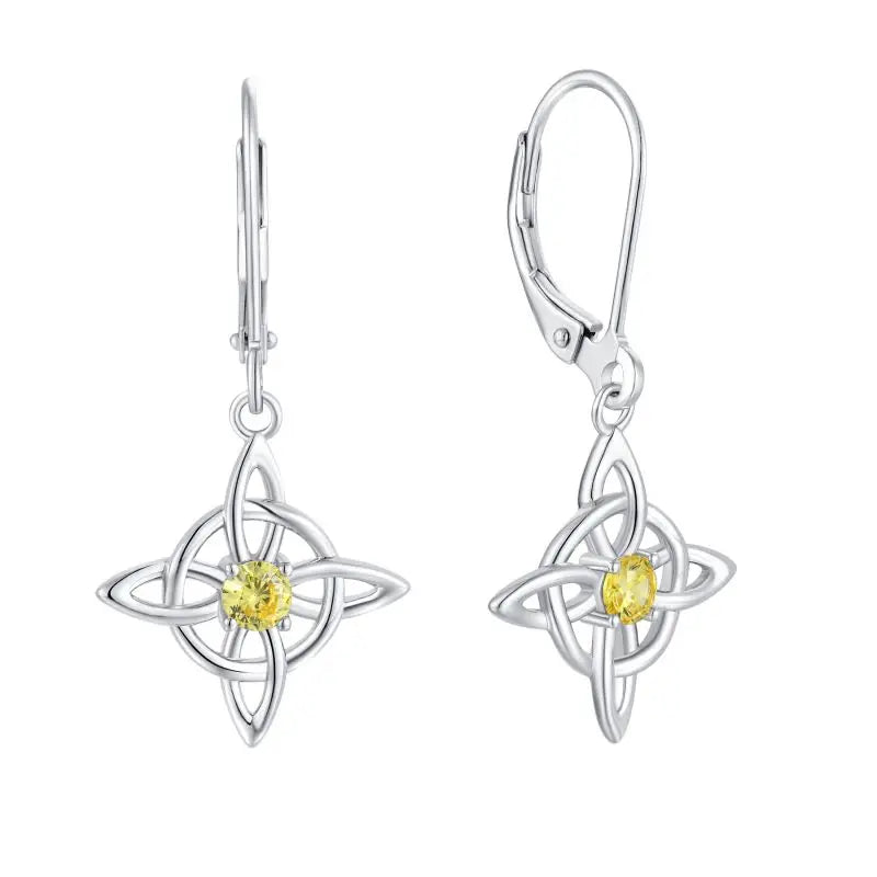 High Quality Custom Wholesale Ladies Earrings Women Jewelry 925 Sterling Sliver Cubic Zirconia Cross Drop Earrings for Women