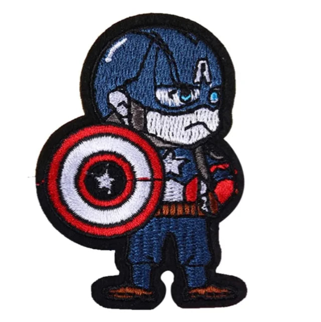 Super Hero Iron on Decals Embroidery Patch Fun Embroidered Appliques Iron-on Patches
