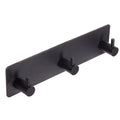 Black Modern Adhesive Towel Hooks Wall Mount No Drill Shower Heavy Duty 304 Stainless Steel Self Adhesive Wall Coats Hooks