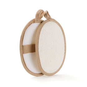 2025 New and Hot Sale Round Sponge Bath Sponge Natural Eco Friendly Luffa Pads Skin Body Shower Loofah Sponges