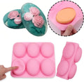 Wholesale Silicone Mold for Handmade Soap 6 Cavity Oval Shape Silicone Mold Fat Bath Bombs
