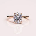 Goldleaf Manufacturer's Custom 14K 18K Gold Women's Engagement Wedding Ring Moissanite Diamond Ring