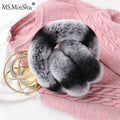 MWFur Winter Fancy Rex Rabbit Fur Earmuffs for Girls Fashion Factory Wholesale Earmuff for Women and Men Warm