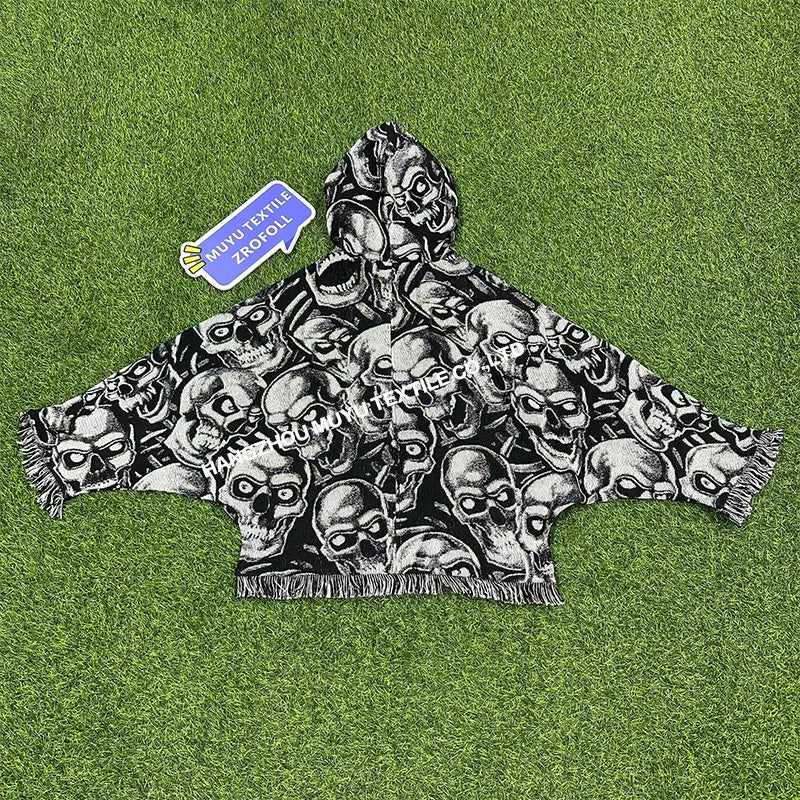 Custom Tapestry Clothing and Jacket Manufacturer Tapestry Men's Hoodies With Full Silk - Lined & Elastic Crunch Wrist