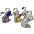 Elegant Mini Crystal Swan Figurines Wedding Animal Souvenir Decorations with Diamond Art Glass Crafted Wedding Gifts
