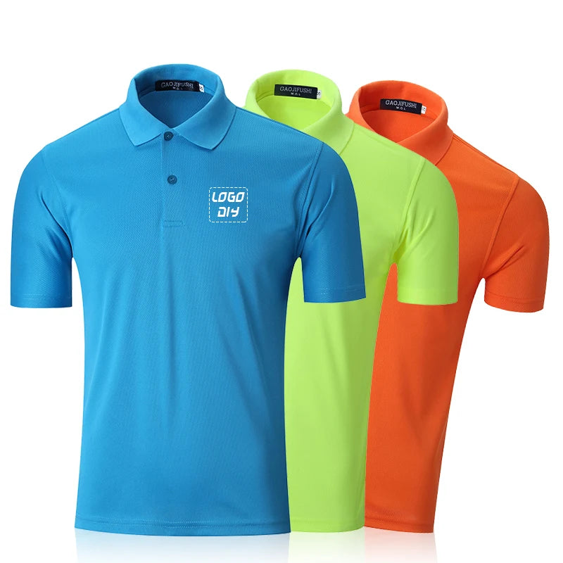 Polyester Cotton Tshirts Plain Mens Polo T-shirts With Logo Custom Printed Men's Polo Shirt
