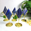 Natural Crystal Stone Natural Lapis Lazuli Slice Decoration Healing Gemstone Ornament