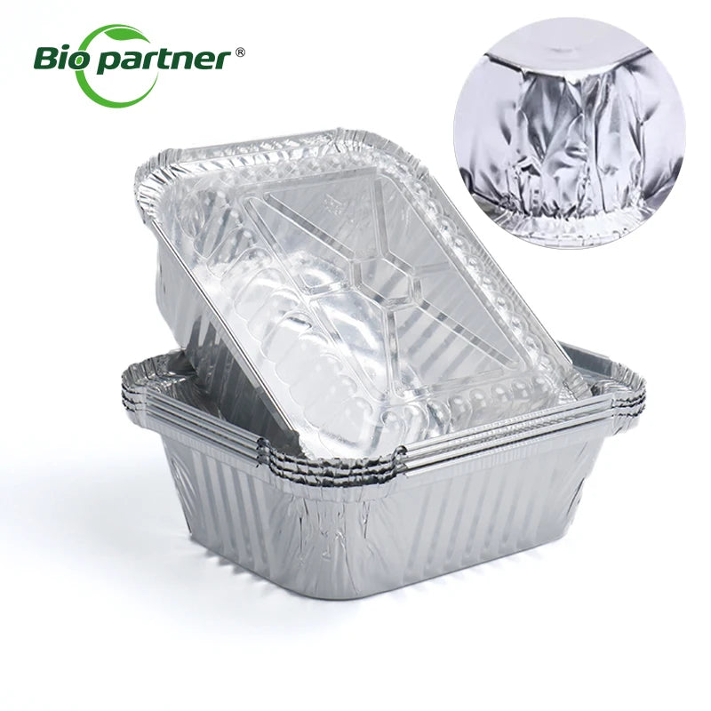 Rectangular Disposable Aluminum Foil Food Container Blister Process Eco-Friendly Baking Loaf Bread Pan