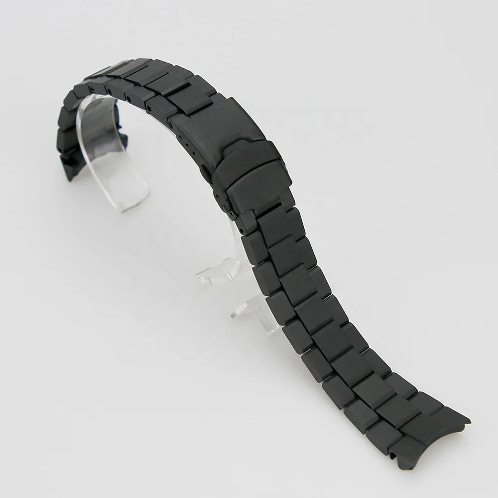 Matte Black 22mm 316L Stainless Steel Solid Urai Watch Bracelet Sam 007 Factory Price Watch Bracelet