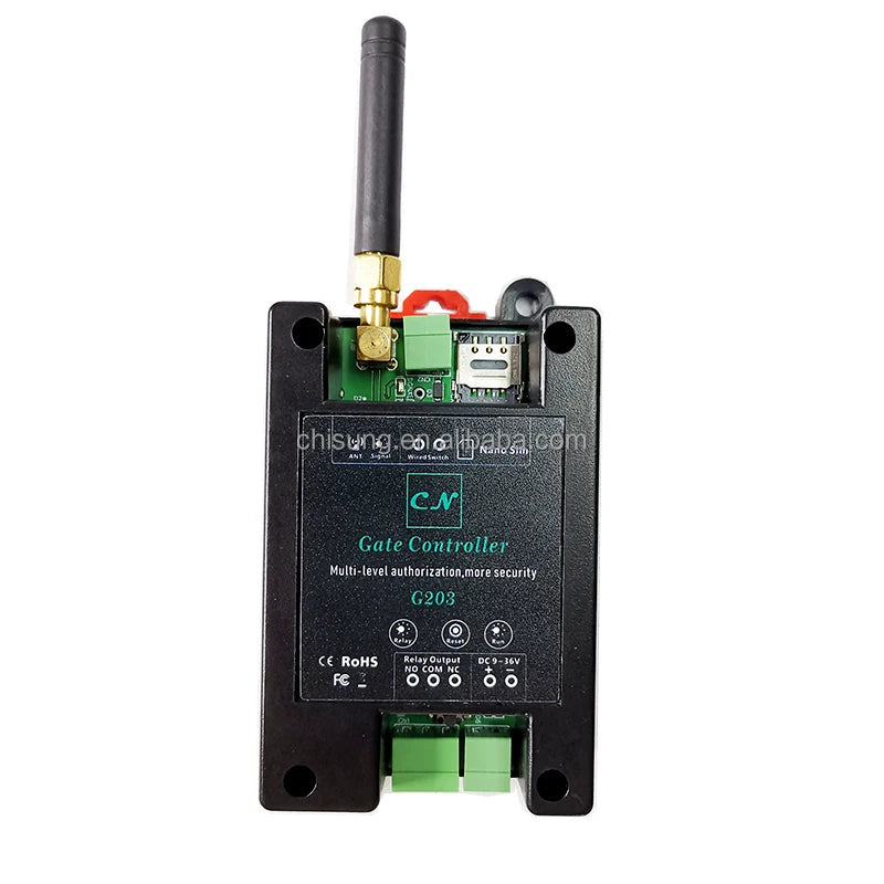 Newest Design Smart 2G/4G Version G203 Gsm Remote Control 999 Users Gsm Gate Opener