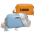 Women's Bohemian Style Vintage Design Pure Color Shoulder Bag Small Square Multi-Purpose Bag Waterproof Camera Bag