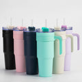Modern Stainless Steel Double Vacuum Mug Cup Insulated 40Oz Tumbler With Handle With Lid and Straws