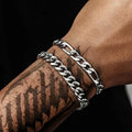 Wholesale Women Mens Personalized 18K Gold Figaro Link Bracelet Stainless Steel 3MM/5MM/8MM Cuban Chain Bracelet for Women