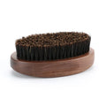 2026 Walnut Wood Beard Brush Curved Brush Medium Boar Bristle Beard Cleanning Tool