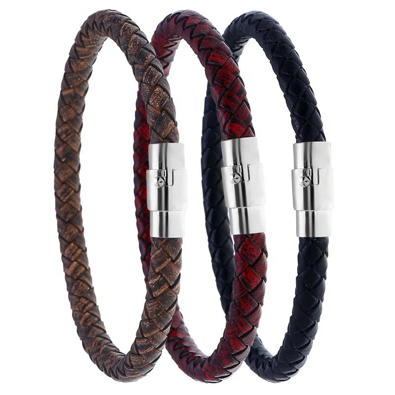 Wholesale Hot Sale Simple Creative Vintage Bracelet Personalized New Woven Leather Bracelet for Women Men