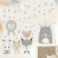 Custom Flower and 3d Animal Stickers for Kids Room