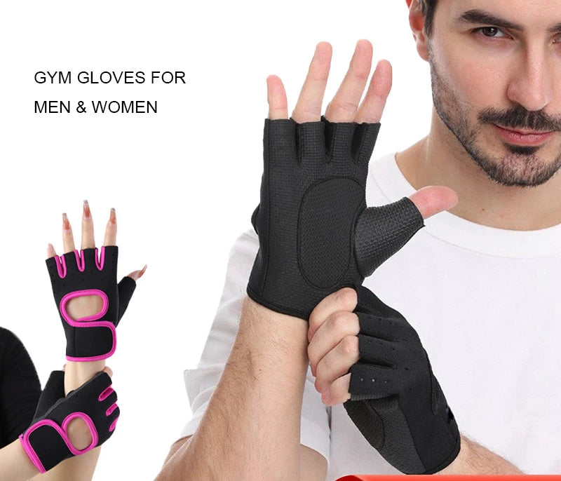 Unisex Neoprene Mitts with Custom Logo Half-Finger Sports Gloves for Weight Lifting Gym Fitness Men and Women