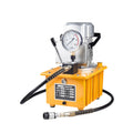 220V 750W Electric Hydraulic Pump Power Pack Unit Pedal Switch Solenoid Valve for Punching/Bending/Jack Hydraulic Tools Machine